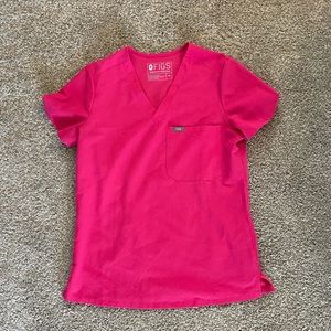 Figs Pink scrub top